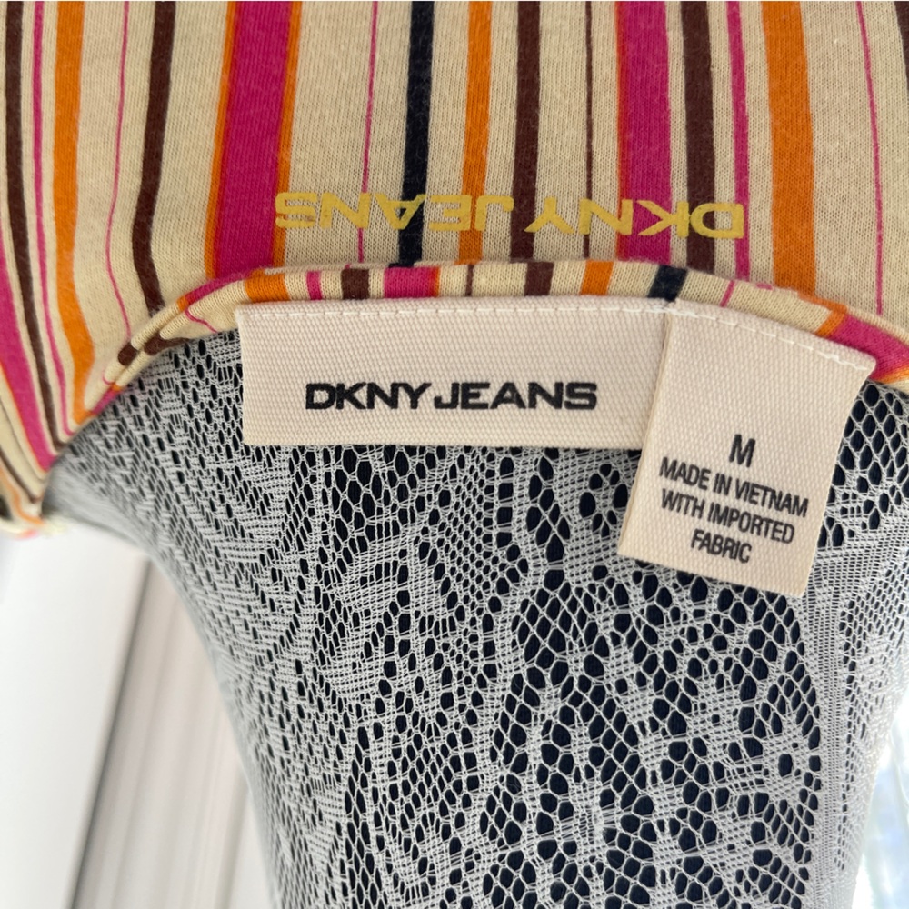 DKNY Multicolor Striped Top. Vintage Y2K - Picture 6 of 7